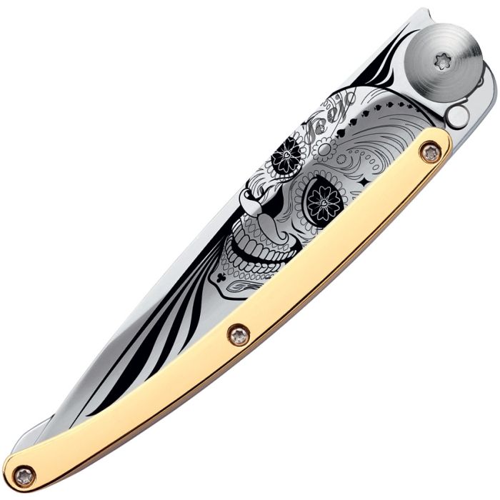 Deejo Tattoo Linerlock 27g Skull