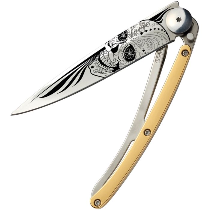 Deejo Tattoo Linerlock 27g Skull