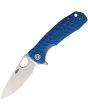 Honey Badger Knives Medium Leaf Linerlock Blue