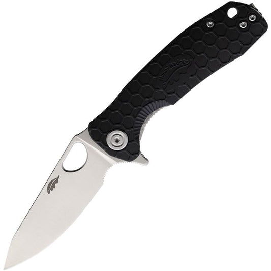 Honey Badger Knives Small Leaf Linerlock Black