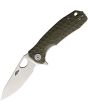 Honey Badger Knives Small Leaf Linerlock Green