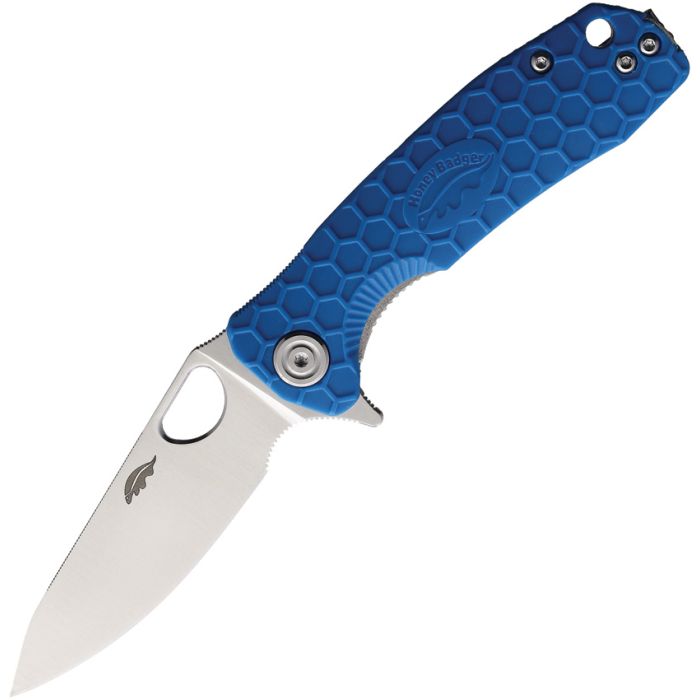 Honey Badger Knives Small Leaf Linerlock Blue