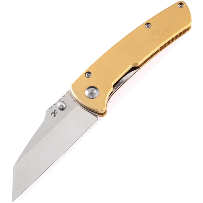 Kansept Knives Main Street Linerlock Brass