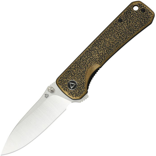 QSP Knife Hawk Linerlock Brass