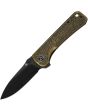 QSP Knife Hawk Linerlock Brass Black