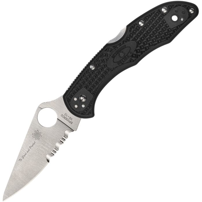 Spyderco Delica 4 Lockback Blue Line