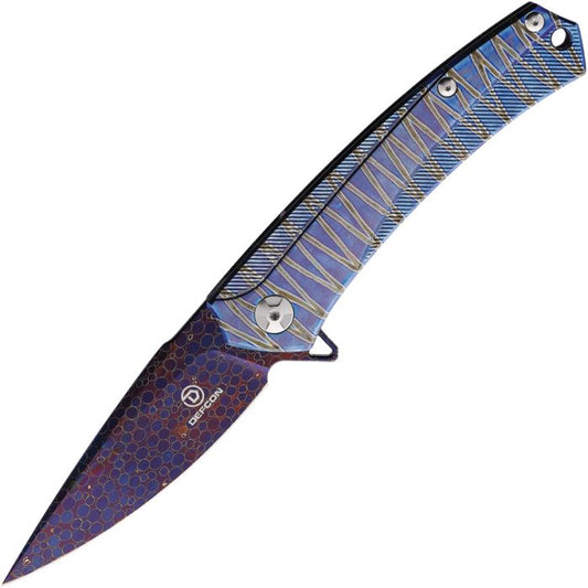 Defcon JK Series Framelock Damascus