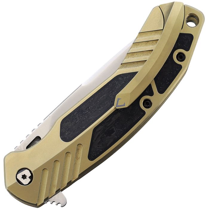 V NIVES Tectonic Linerlock CF Gold